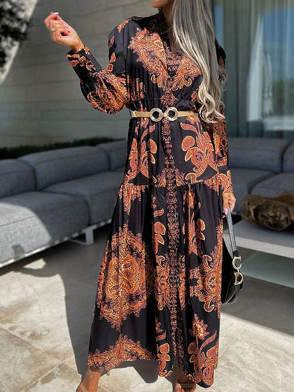 Ophelia – Paisley Print Maxi Dress