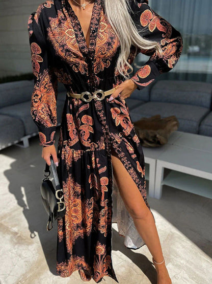 Ophelia – Paisley Print Maxi Dress