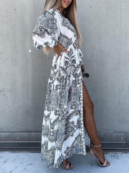 Ophelia – Paisley Print Maxi Dress