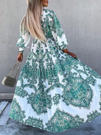 Ophelia – Paisley Print Maxi Dress