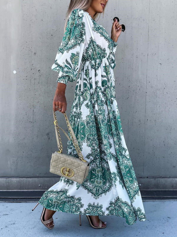 Ophelia – Paisley Print Maxi Dress