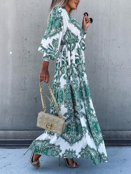 Ophelia – Paisley Print Maxi Dress