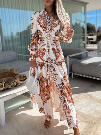 Ophelia – Paisley Print Maxi Dress