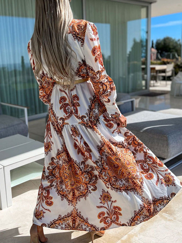 Ophelia – Paisley Print Maxi Dress