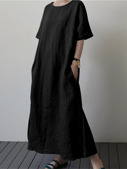 Melody – Belt and Side Slit Long Dress