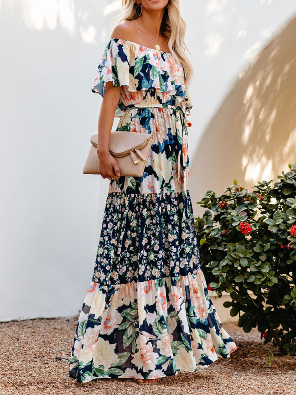 Violet – Floral Print Maxi Dress