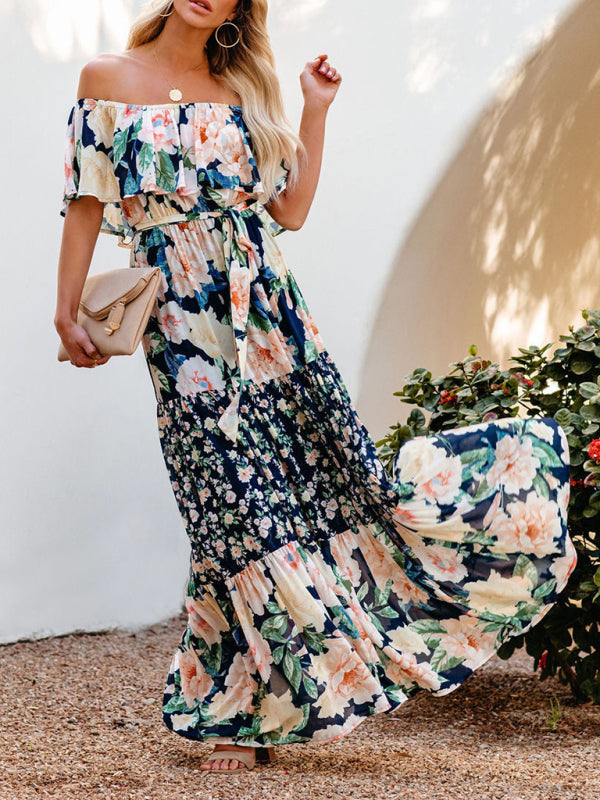 Violet – Floral Print Maxi Dress