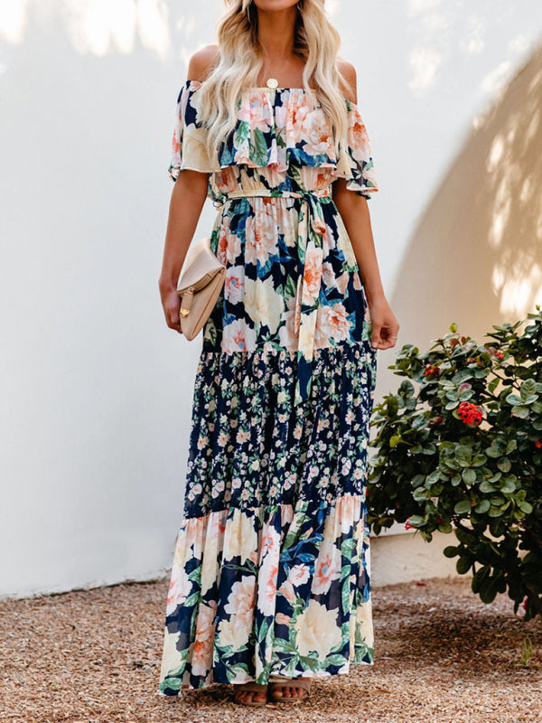 Violet – Floral Print Maxi Dress