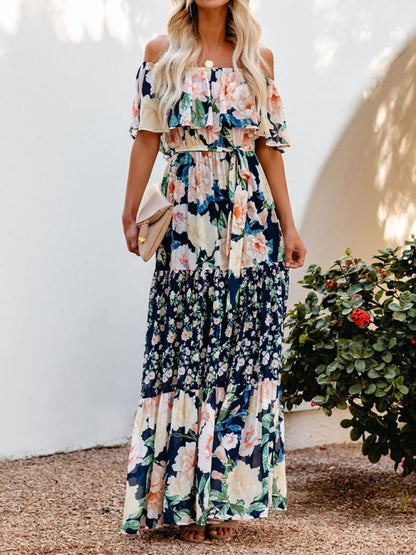 Violet – Floral Print Maxi Dress