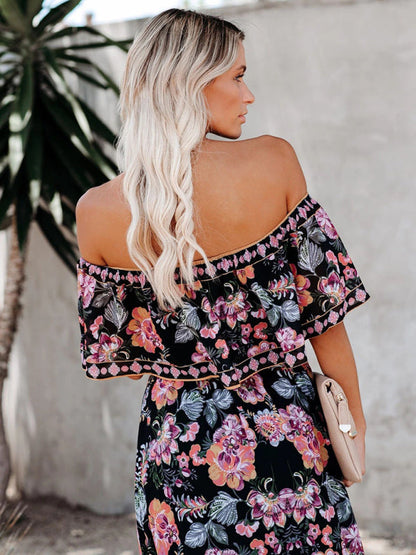 Violet – Floral Print Maxi Dress