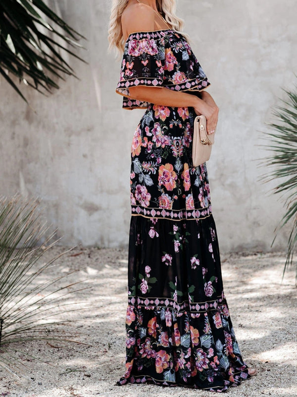 Violet – Floral Print Maxi Dress