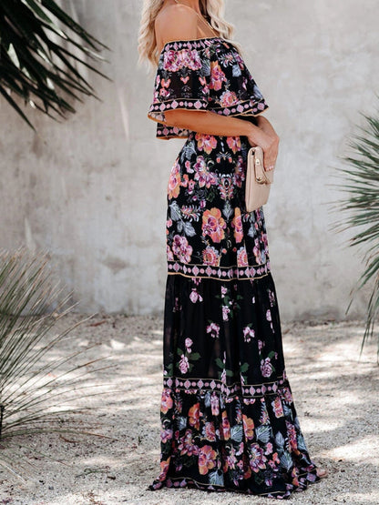 Violet – Floral Print Maxi Dress