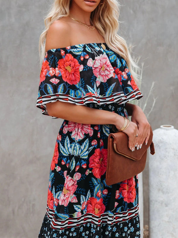 Violet – Floral Print Maxi Dress