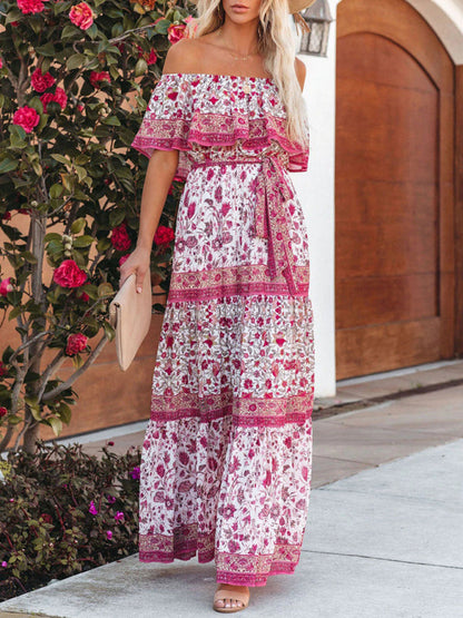 Violet – Floral Print Maxi Dress