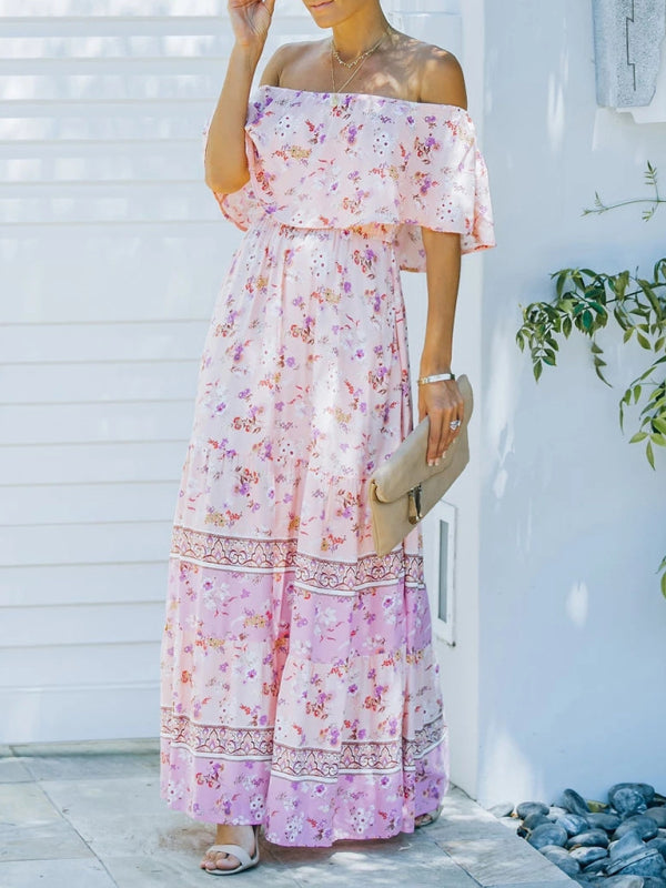 Violet – Floral Print Maxi Dress