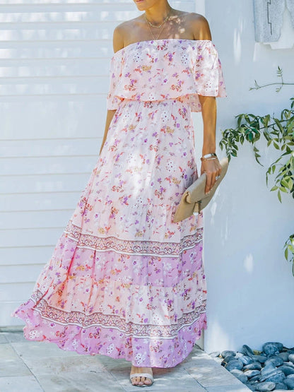 Violet – Floral Print Maxi Dress