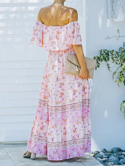 Violet – Floral Print Maxi Dress