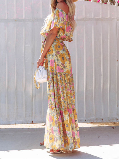 Violet – Floral Print Maxi Dress