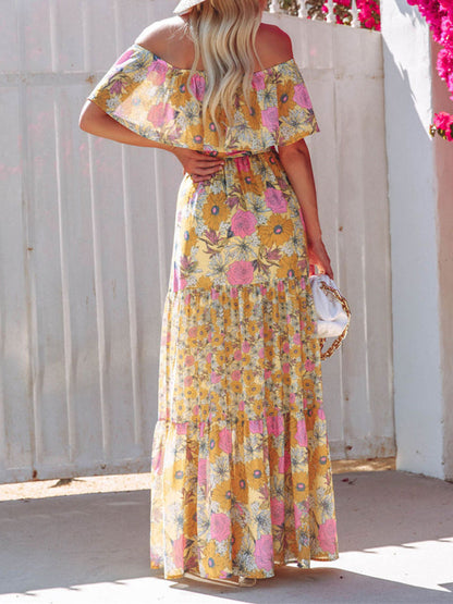 Violet – Floral Print Maxi Dress
