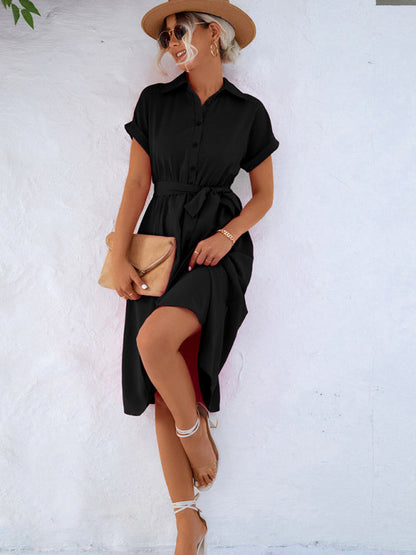 Vanessa – Collared Neckline Shirt Dress