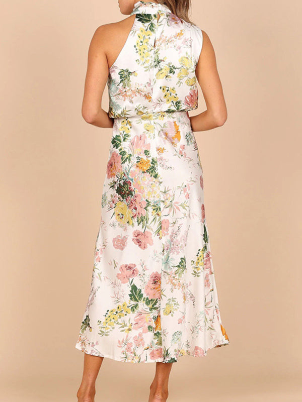 Mabel – Floral Halter Neck Midi Dress
