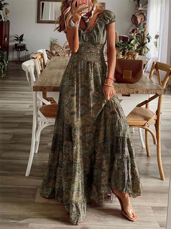 Thalia – Floral Print Maxi Dress