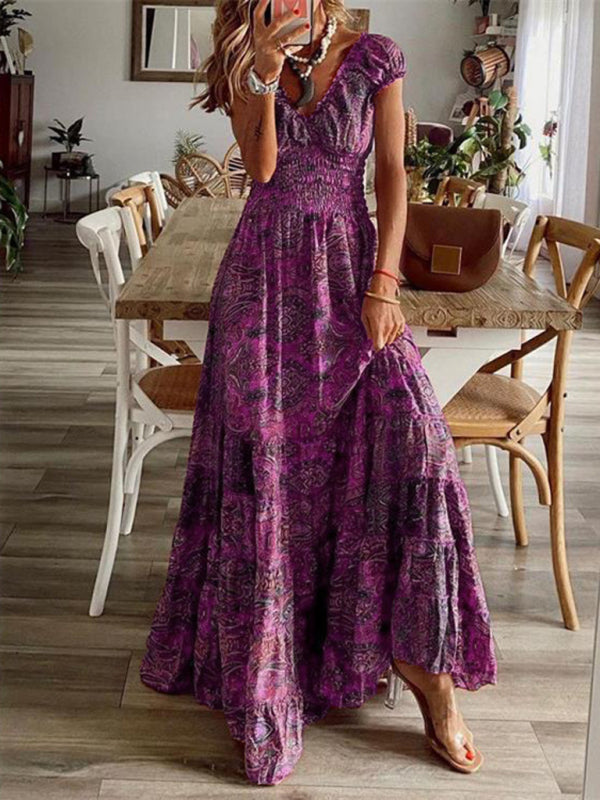 Thalia – Floral Print Maxi Dress