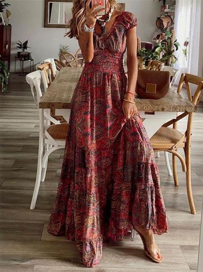 Thalia – Floral Print Maxi Dress