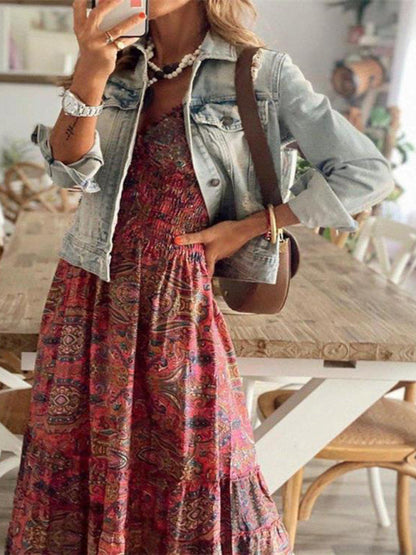 Thalia – Floral Print Maxi Dress