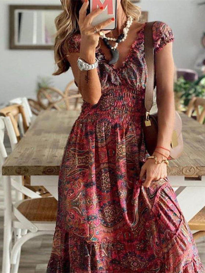 Thalia – Floral Print Maxi Dress