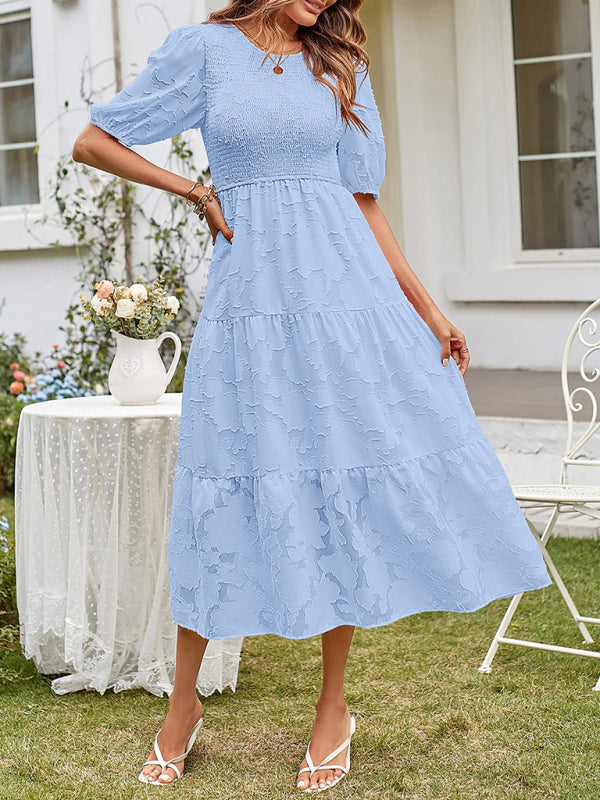 Ava – Smocked Bodice Midi Dress