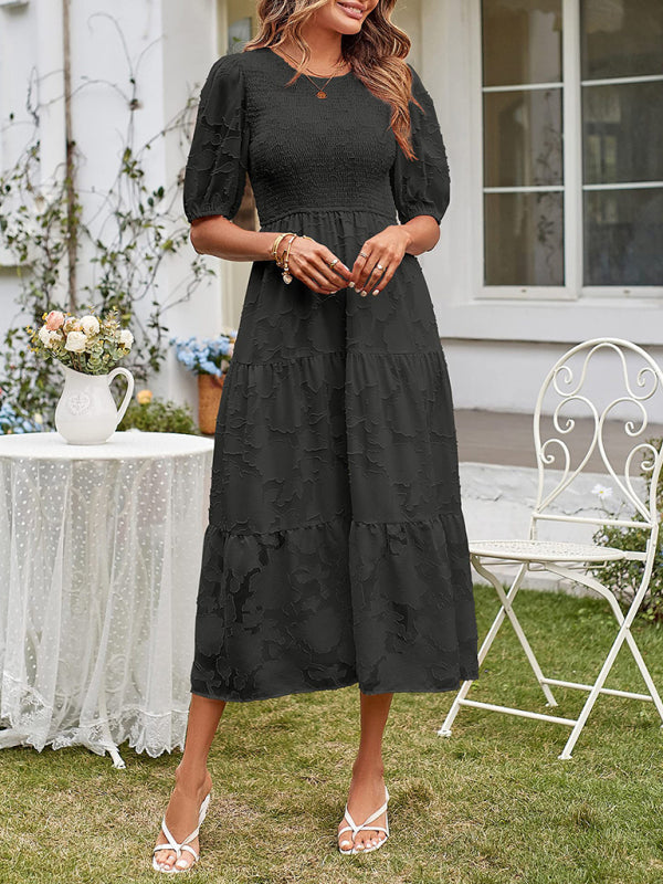 Ava – Smocked Bodice Midi Dress