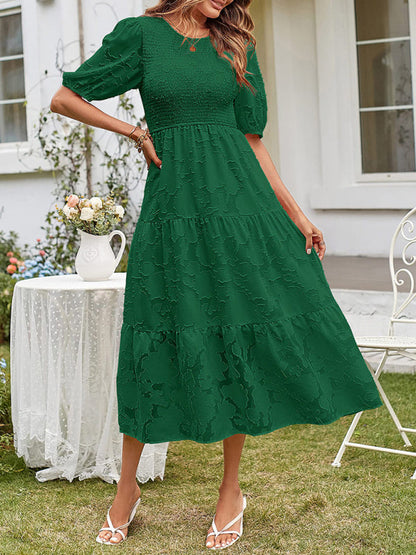 Ava – Smocked Bodice Midi Dress