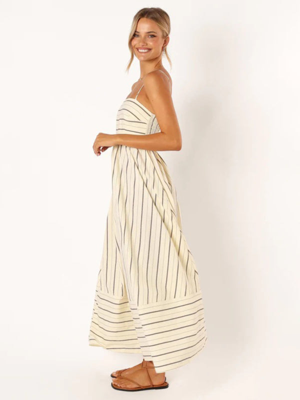 Elora – Striped Maxi Dress