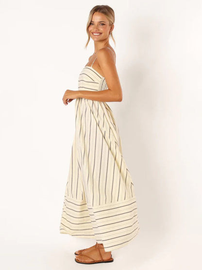 Elora – Striped Maxi Dress
