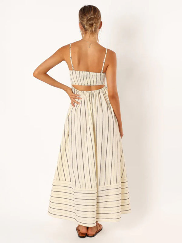 Elora – Striped Maxi Dress