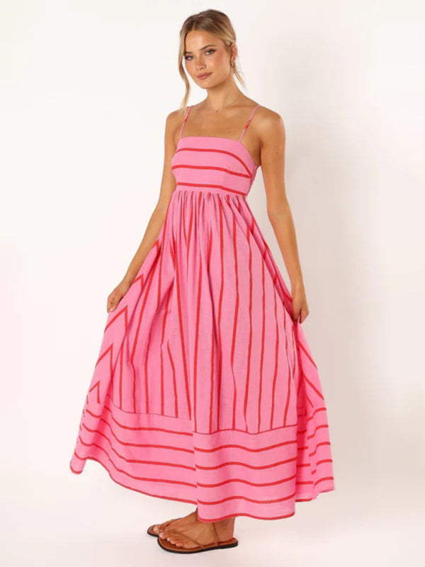 Elora – Striped Maxi Dress