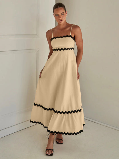 Willow – Wavy Trim Maxi Dress