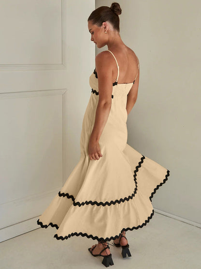 Willow – Wavy Trim Maxi Dress