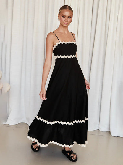 Willow – Wavy Trim Maxi Dress