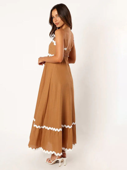 Willow – Wavy Trim Maxi Dress