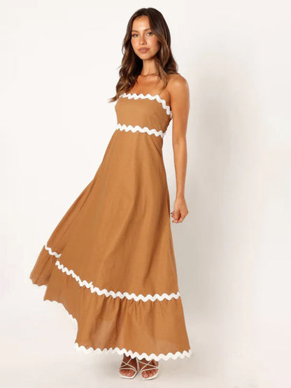 Willow – Wavy Trim Maxi Dress