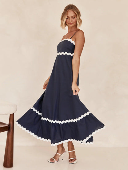 Willow – Wavy Trim Maxi Dress
