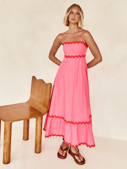 Willow – Wavy Trim Maxi Dress