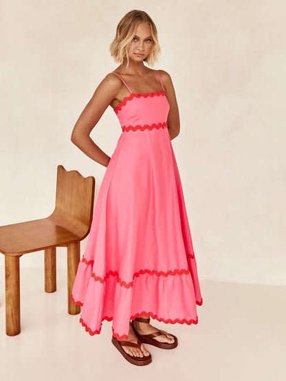 Willow – Wavy Trim Maxi Dress