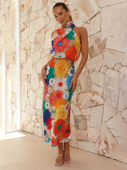 Luna – Floral Print Midi Dress