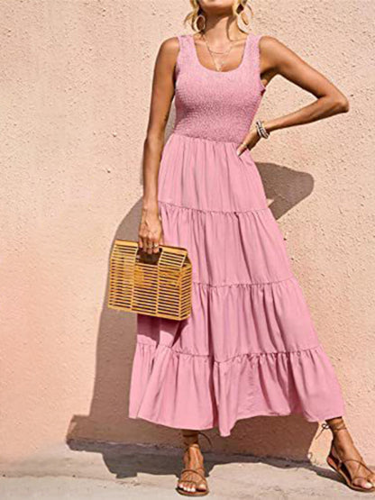 Nia – Smocked Bodice Maxi Dress