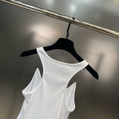 Phoebe – Invisible Strap Ribbed Tank Top