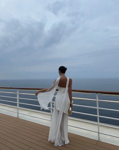 Marlowe – Asymmetrical Layered Maxi Dress