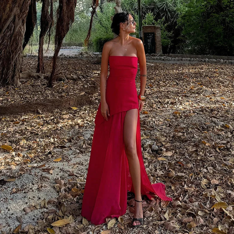 Marlowe – Asymmetrical Layered Maxi Dress